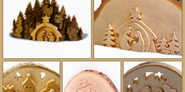 Houten kerststallen bij Houtspel