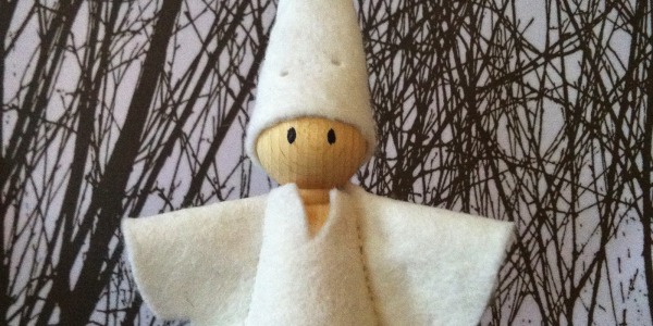 Knutsel een peg doll spookje