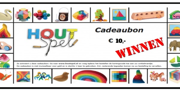 Win een cadeaubon van € 10,-