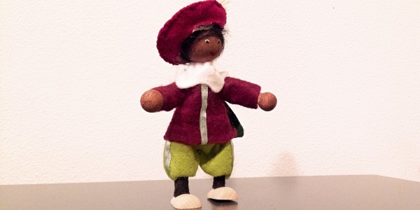 Touwpop zwarte piet knutselen