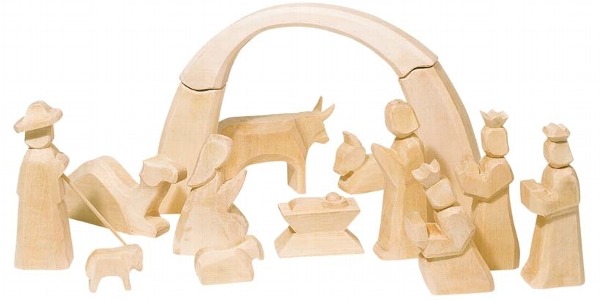 Houten kerststallen voor elke smaak