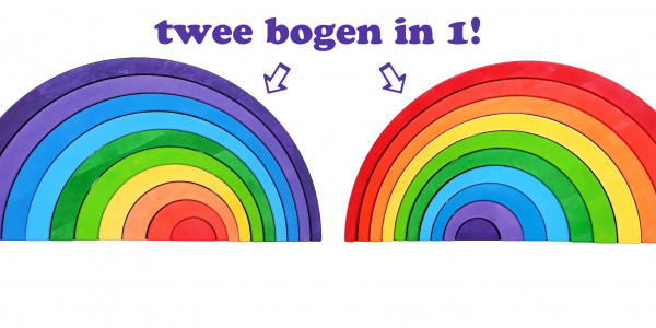 De asymmetrische regenbogen van Bajo