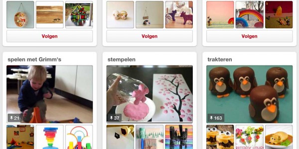 Houtspel nu ook op pinterest